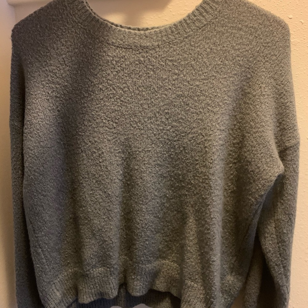 Grey knit sweater